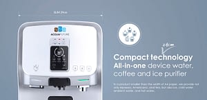 All in one device water, coffee and ice purifier. Acquafuture Baleares!