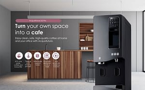 Turn your own space into a cafe with Acquafuture Pro.